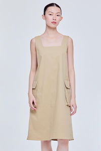 Pinafore Midi Dress