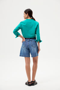 Linen Pocket Blouse
