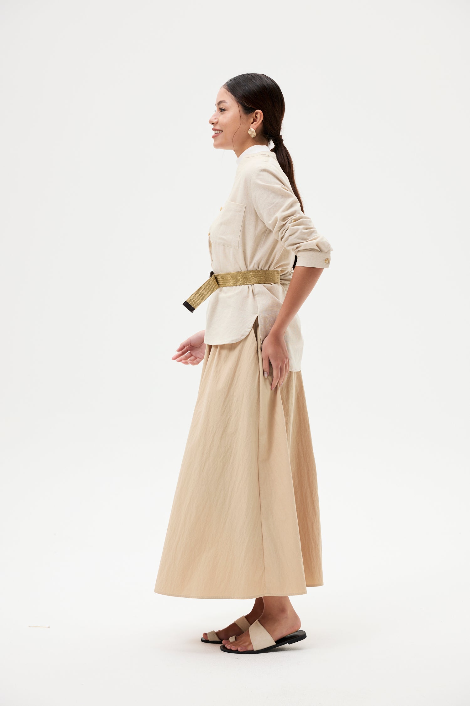 Linen Pocket Blouse
