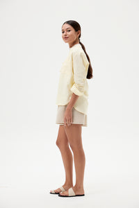Linen Pocket Blouse