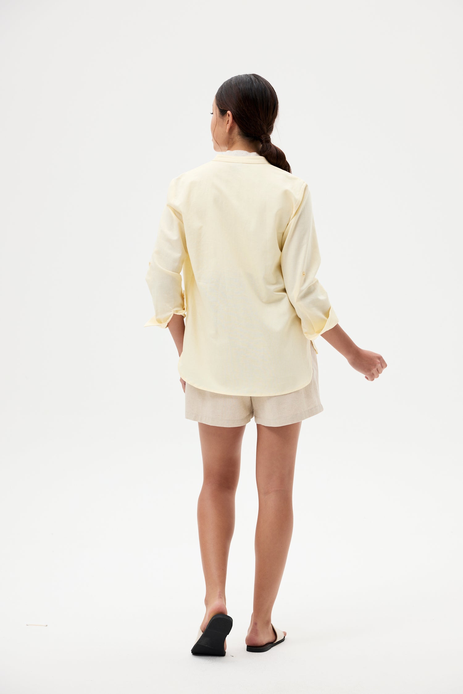 Linen Pocket Blouse