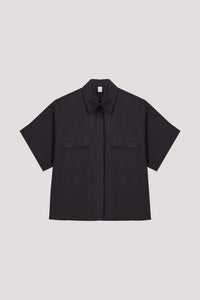 Pocketed Boxy Shirt Top