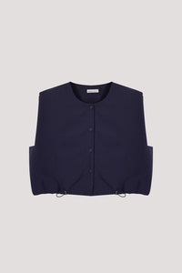 Boxy Drawstring Waist Top