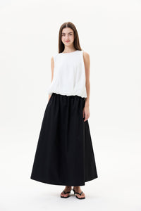 Sleeveless Pleated Top