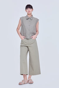 Pocketed Buttondown Top