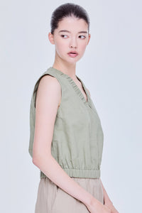 Elasticated Ruched Tank Top