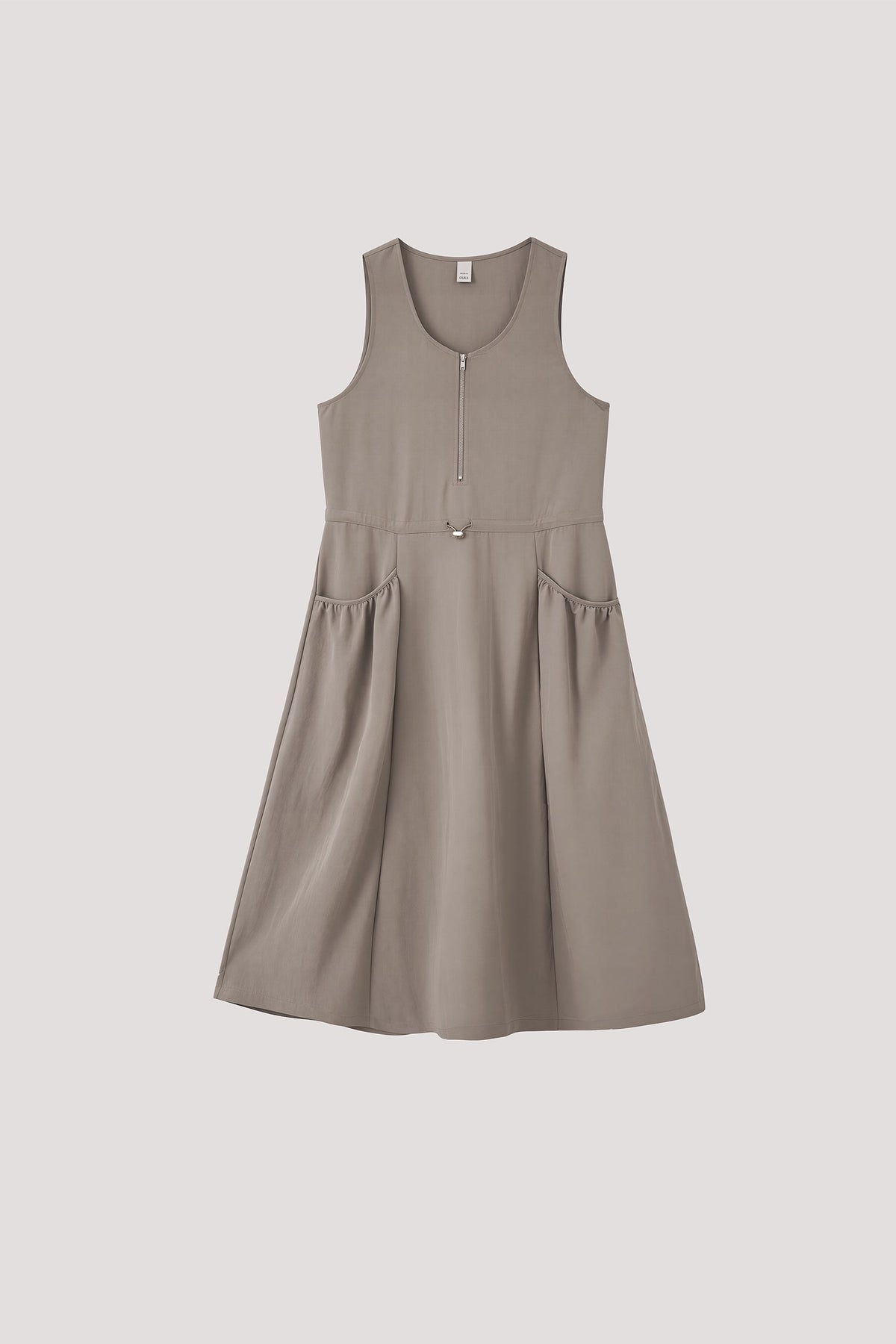 Sleeveless A-Line Cargo Dress