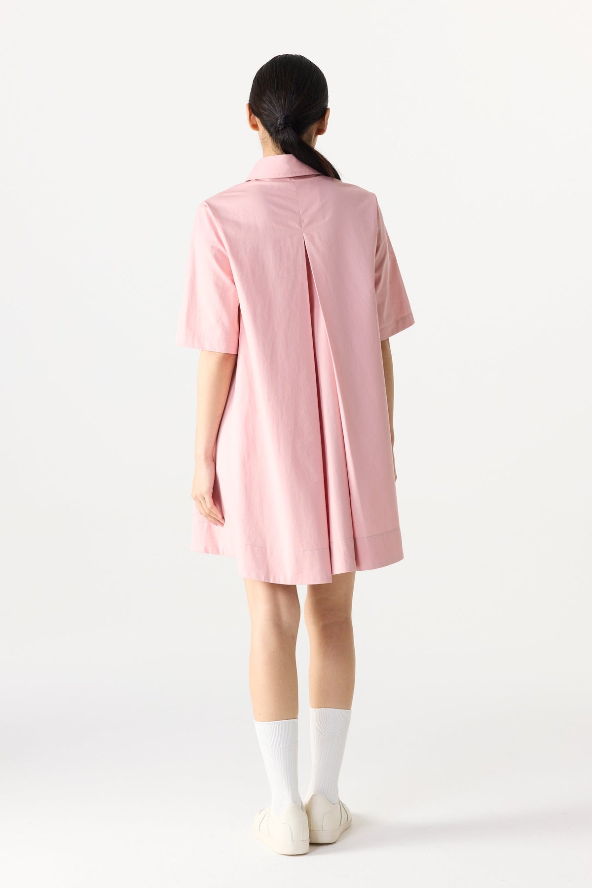 A-Line Tunic Flare Dress - Pink