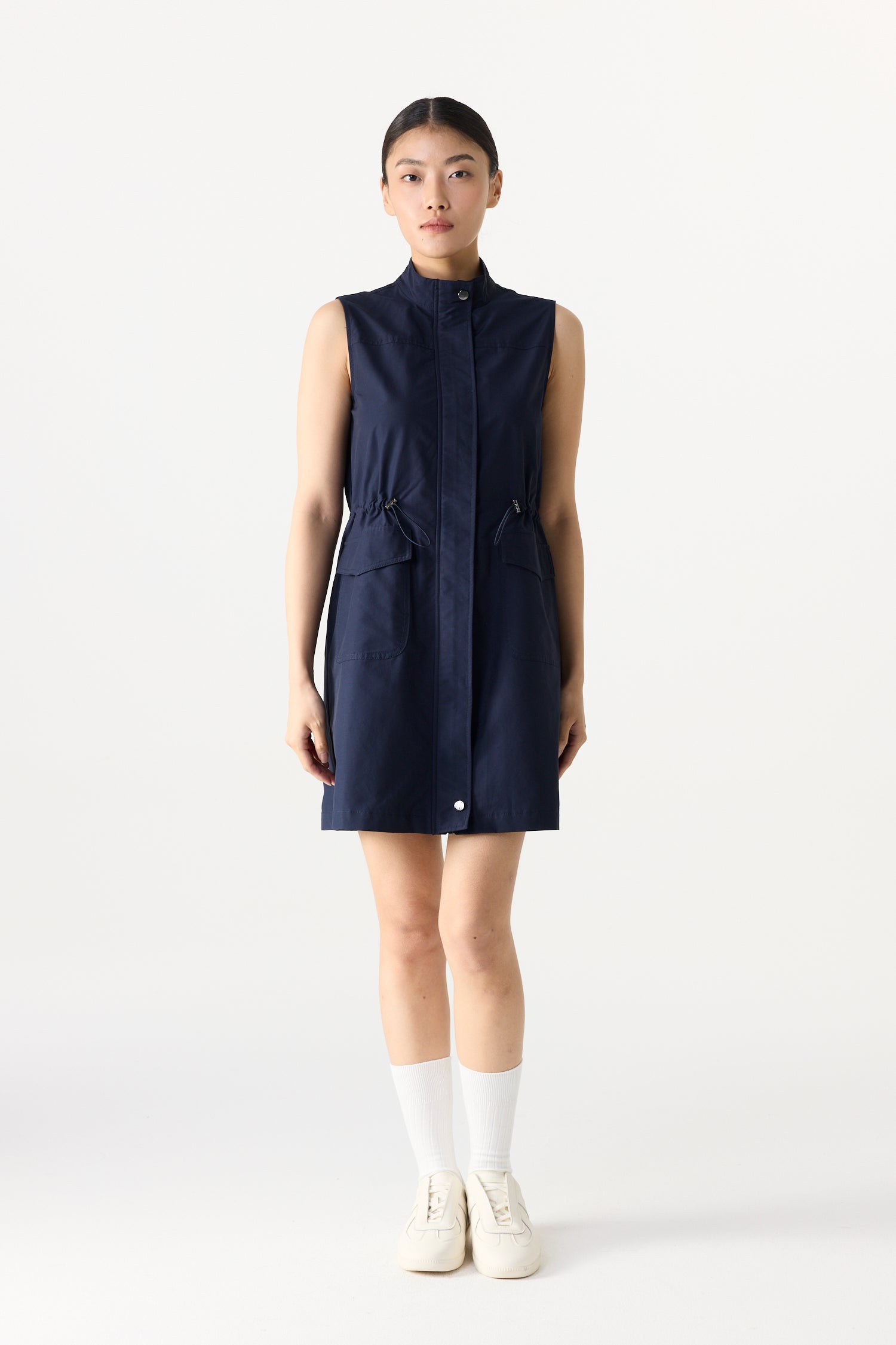 High Neck Cargo Dress