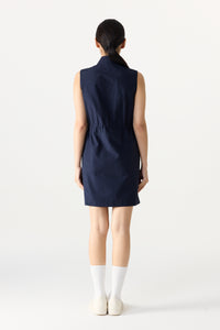 High Neck Cargo Dress