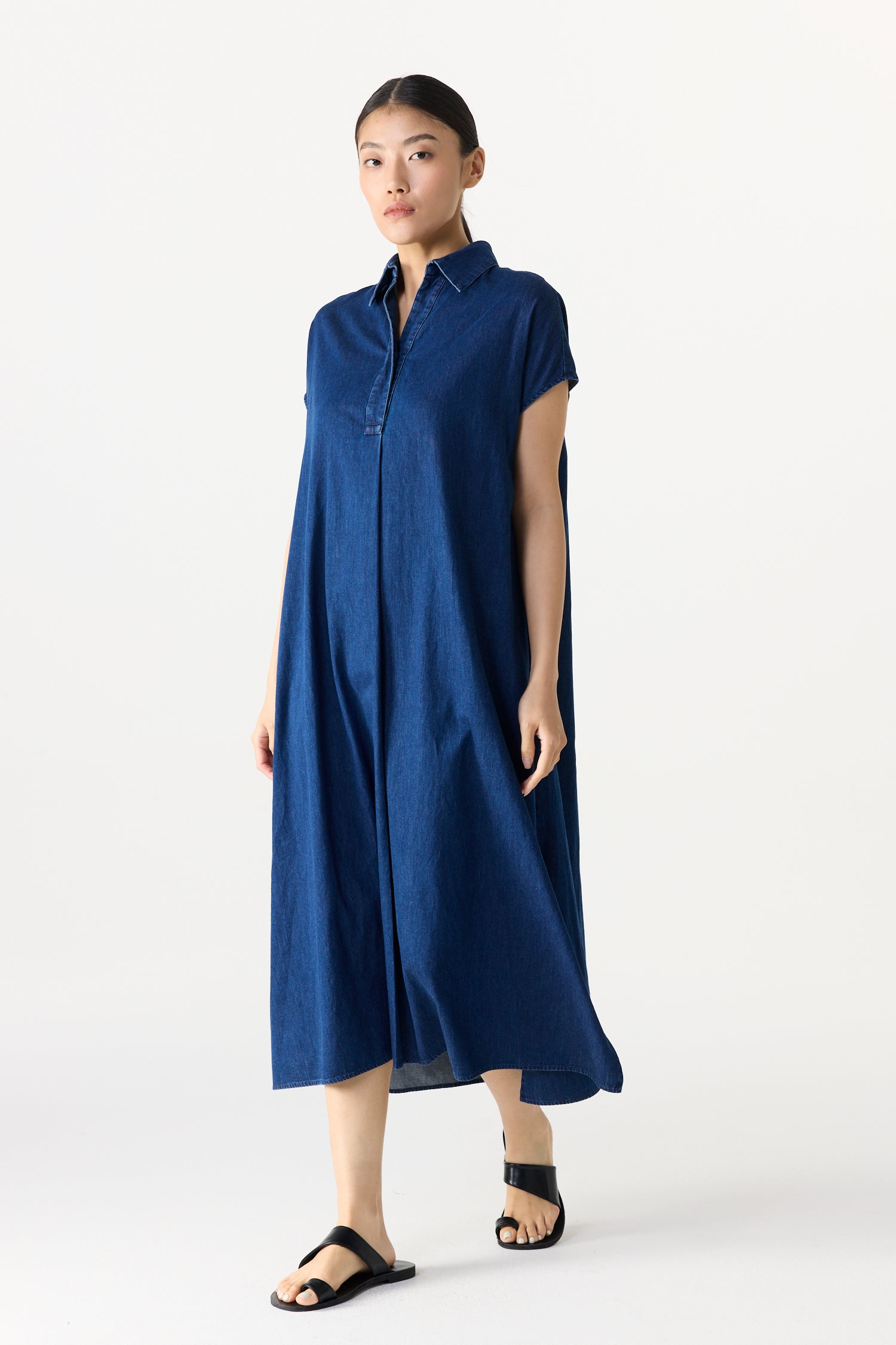 Relaxed Tunic Denim Dress