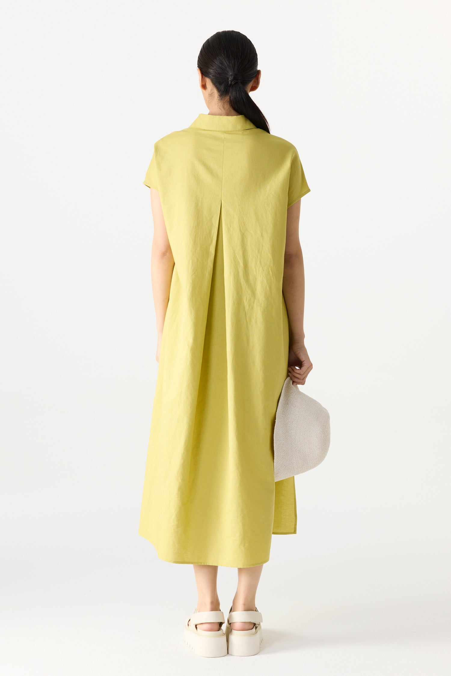 Relaxed Collared Tunic Dress