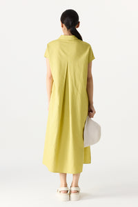 Relaxed Collared Tunic Dress