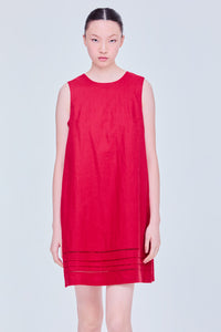 Mini Embroidered Trim Dress