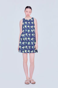 Printed Mini Shift Dress