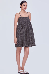 Pleated Panel Floral Sundress