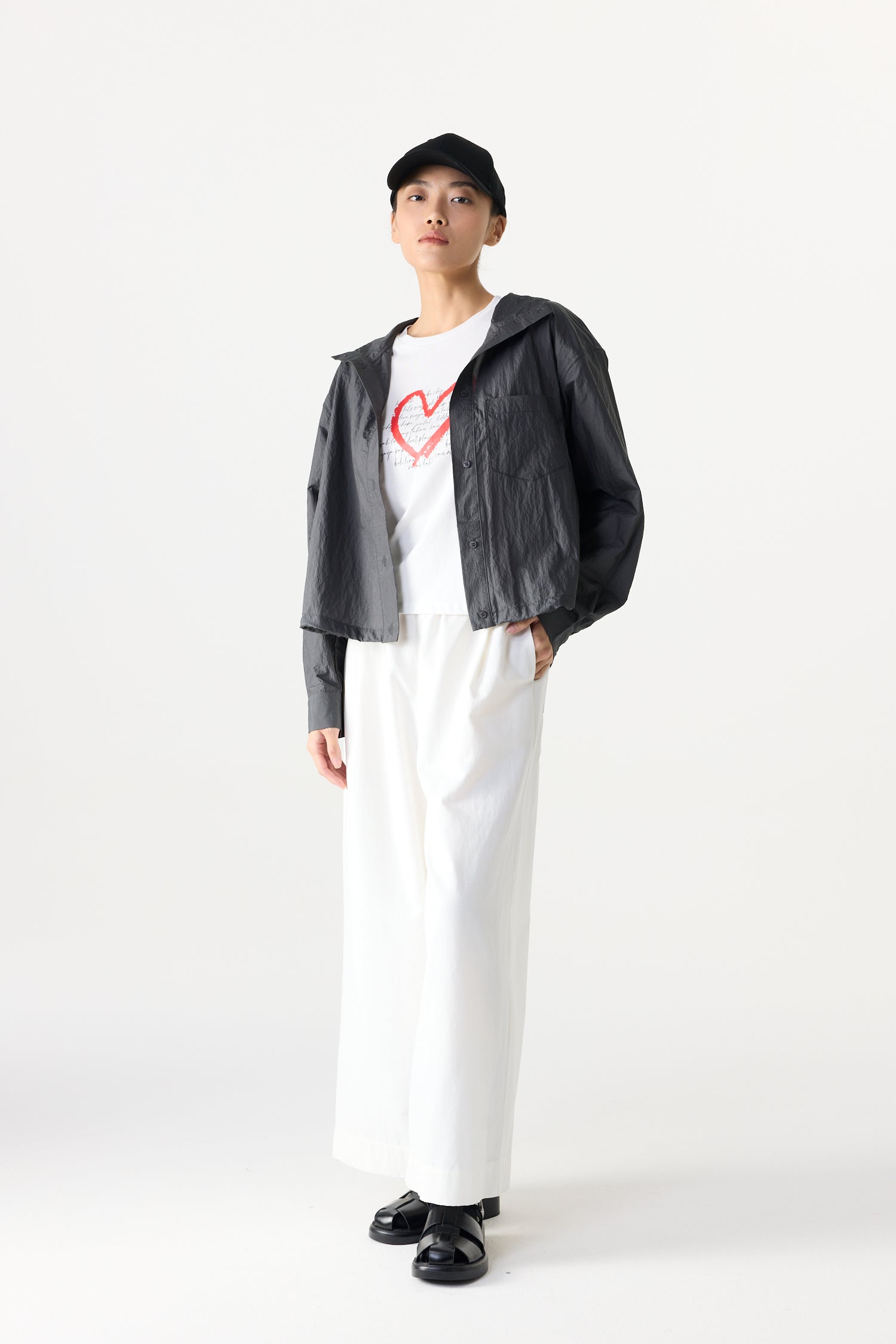 Lightweight Drawstring Hooded Top