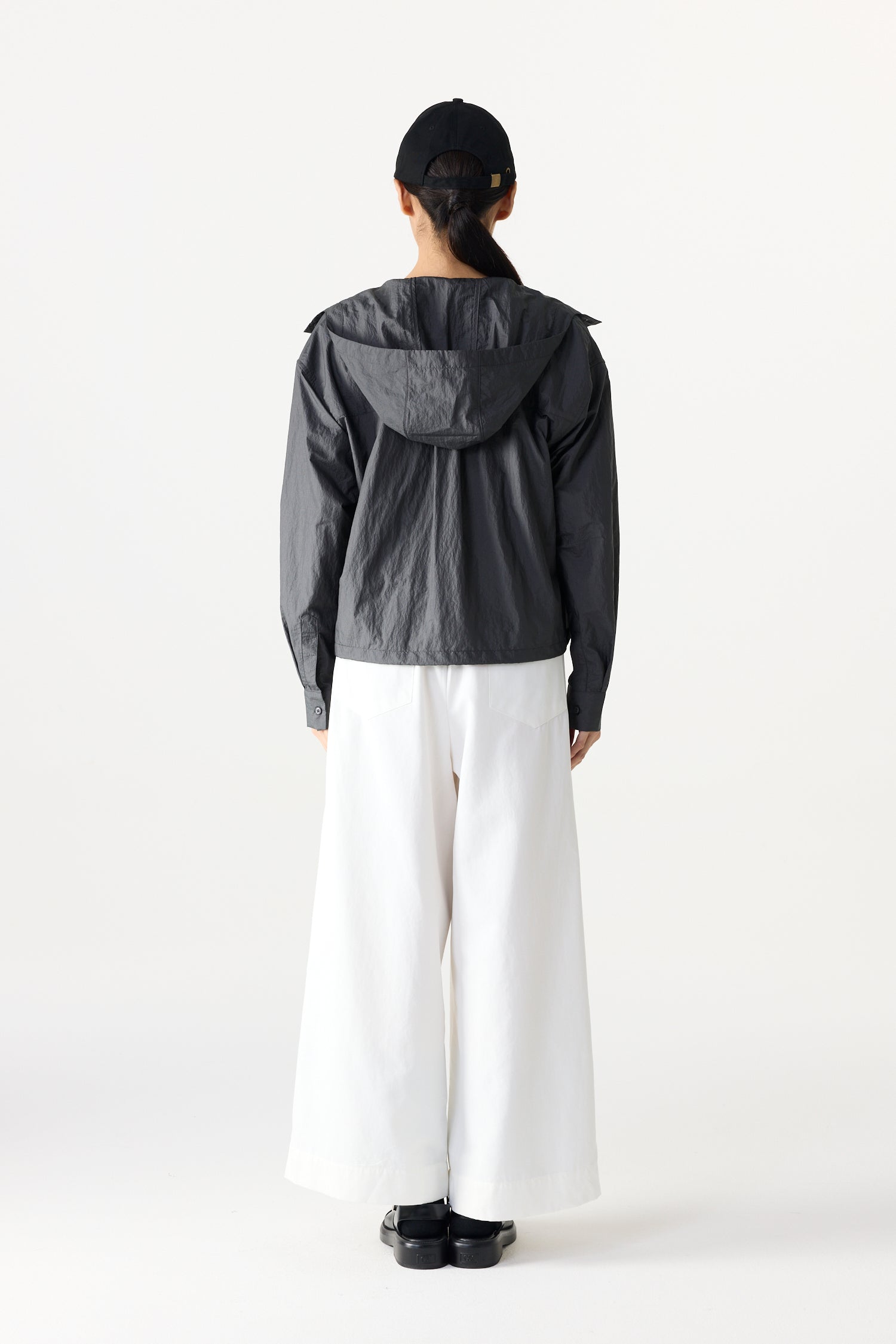 Lightweight Drawstring Hooded Top