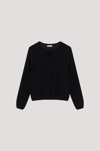 Buttoned Long-Sleeves Knit Cardigan