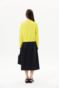 Buttoned Long-Sleeves Knit Cardigan