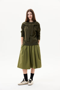 Faux-Layered Knit Sweater