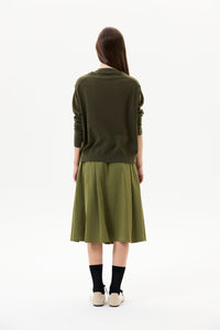 Faux-Layered Knit Sweater