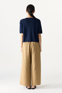 Textured Relaxed Knit Blouse