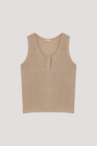 Scoop Sleeveless Knit Top
