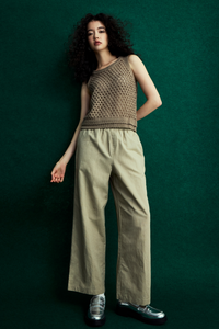 Net Crochet Knit Tank Top