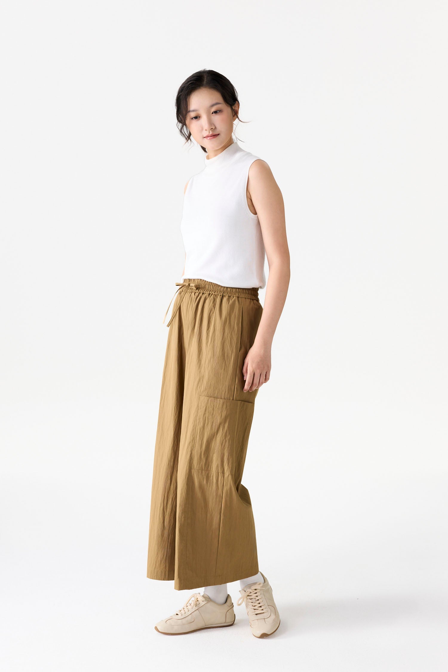 Wide-Leg Casual Pants