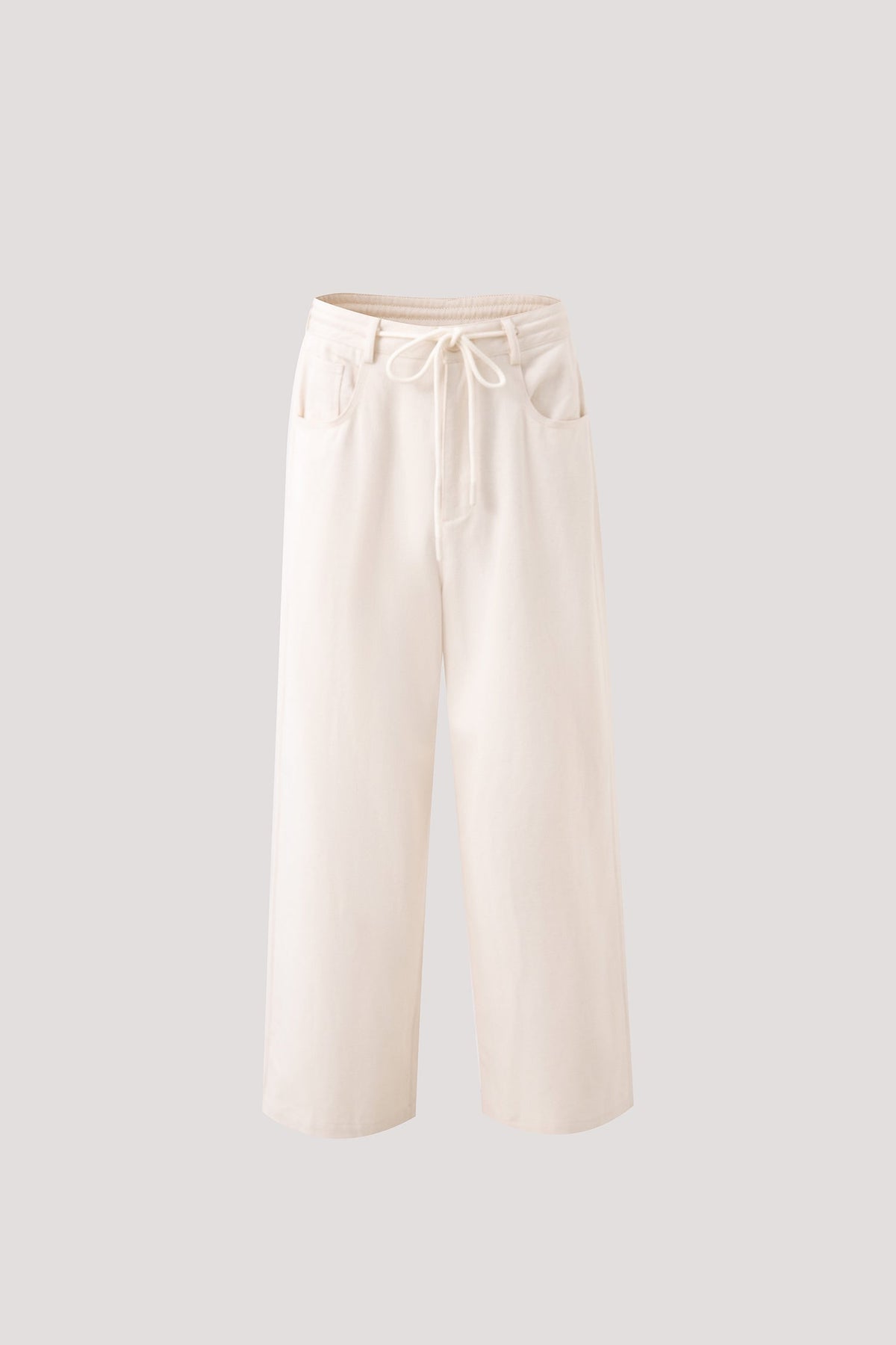 Drawstring Straight Pants