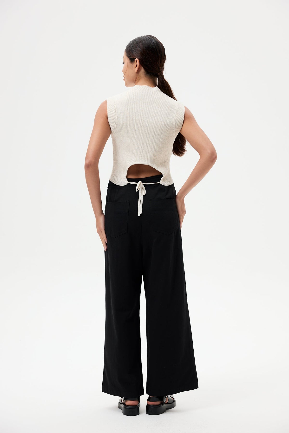 Drawstring Straight Pants