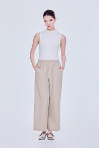 Basic Elasticated Straight Pants