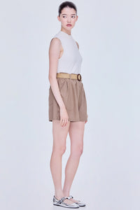 Belted Elasticated Shorts
