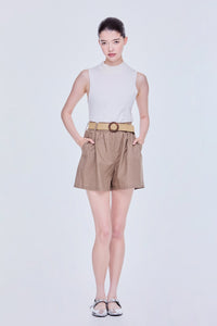 Belted Elasticated Shorts