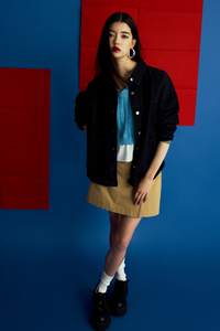 Overlapped Buttoned Skorts