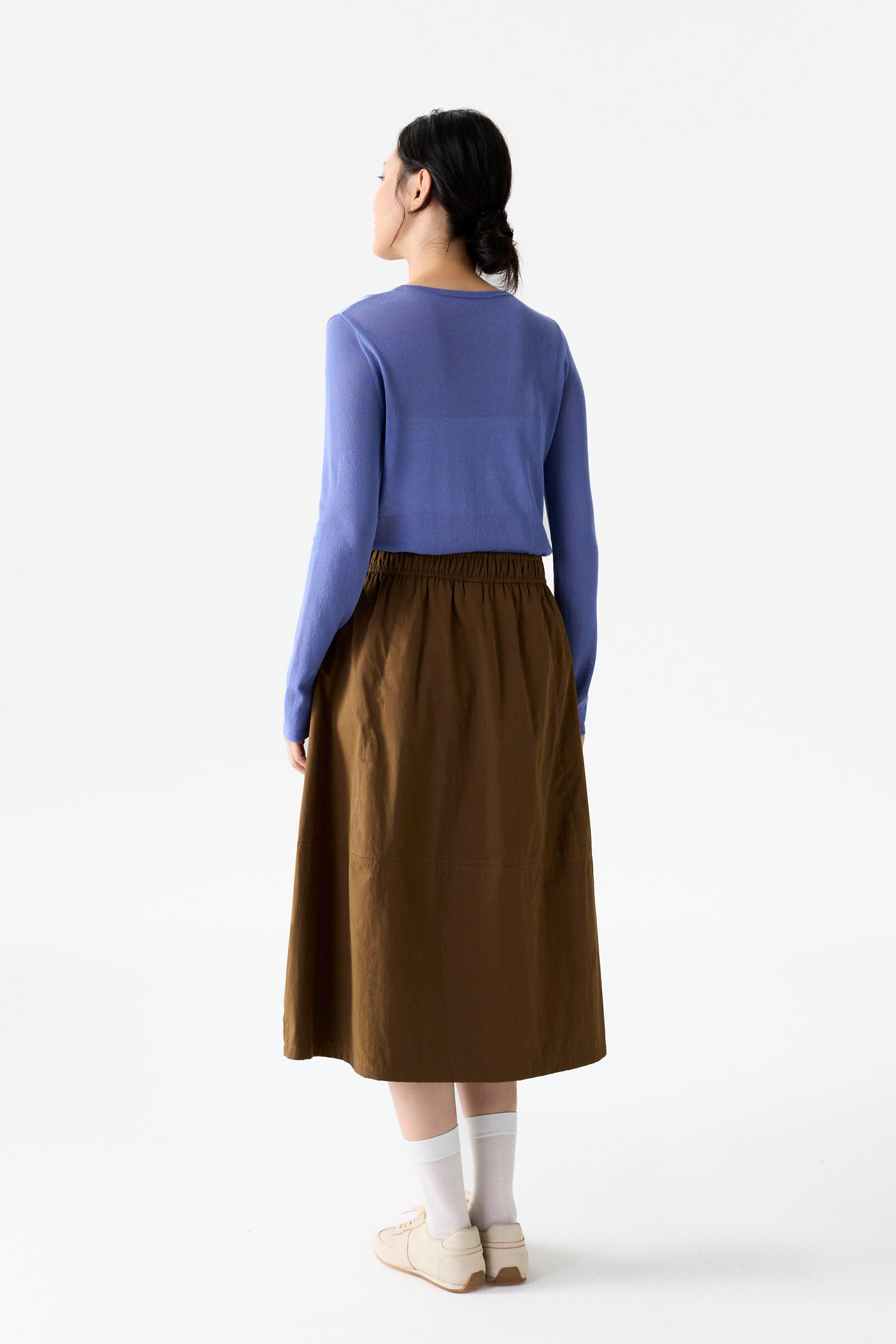 Pleated Midi Skirt