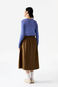 Pleated Midi Skirt