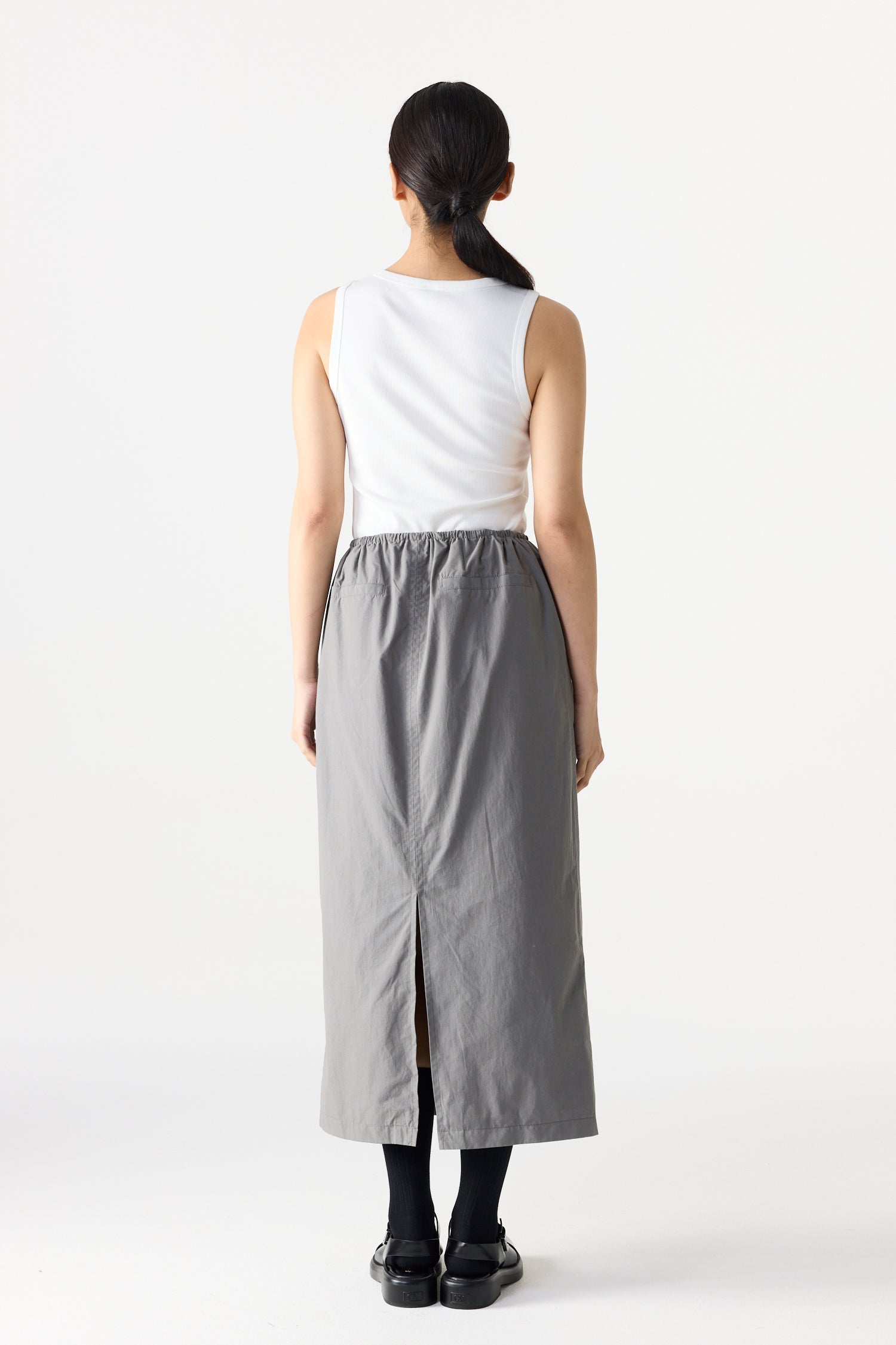 Drawstring Straight Skirt