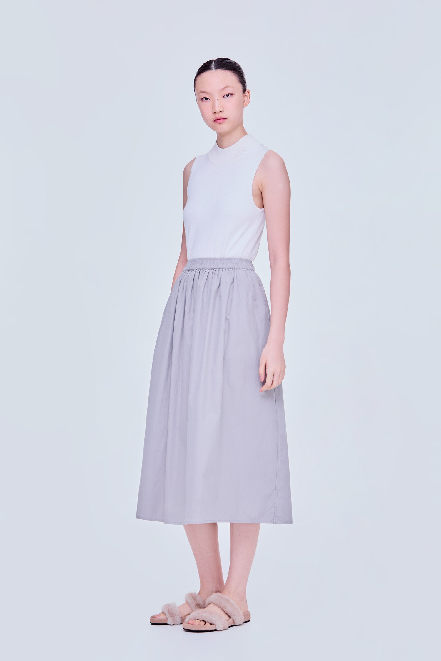 Elasticated A-Line Skirt