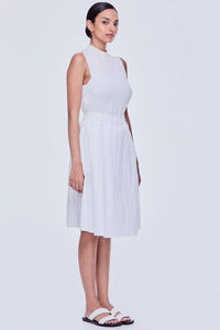 Contrast Band A-Line Skirt