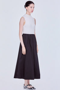 Elasticated A-Line Flare Skirt