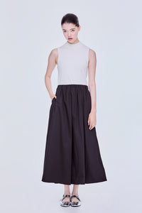 Elasticated A-Line Flare Skirt