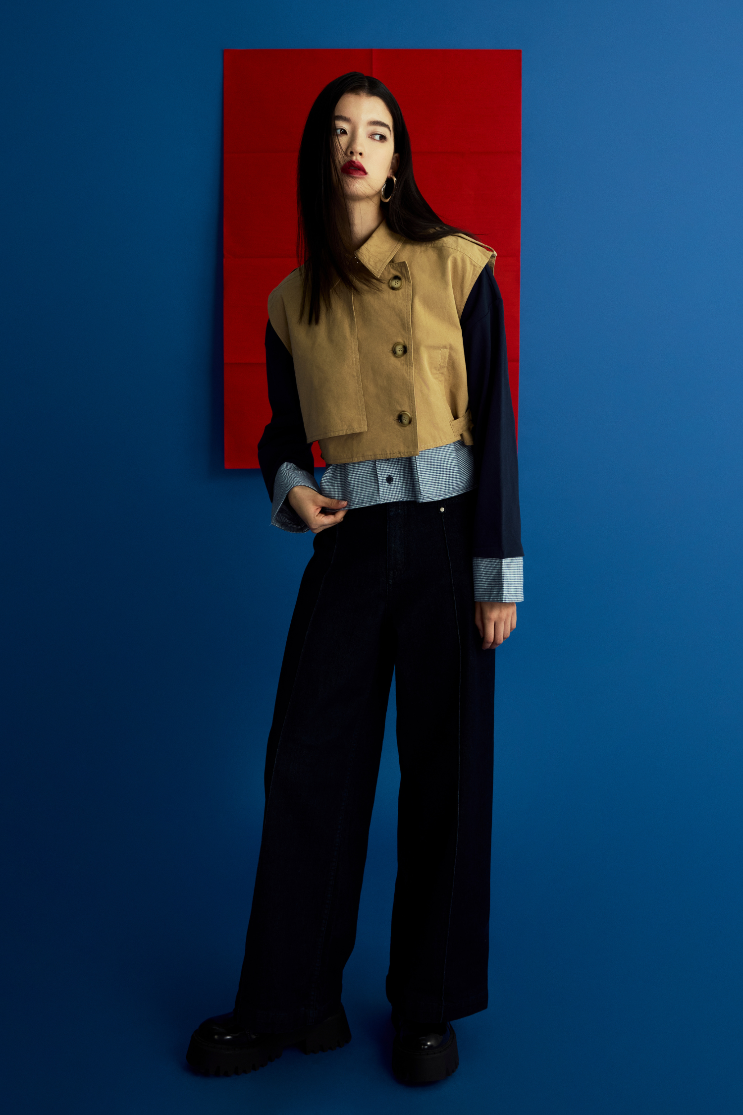 Contrast Pullover