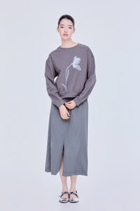Sprayed Graphic Pullover