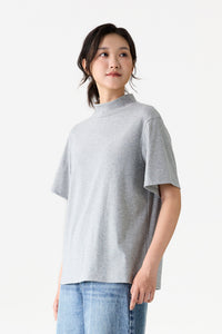 Relaxed High Neck Top