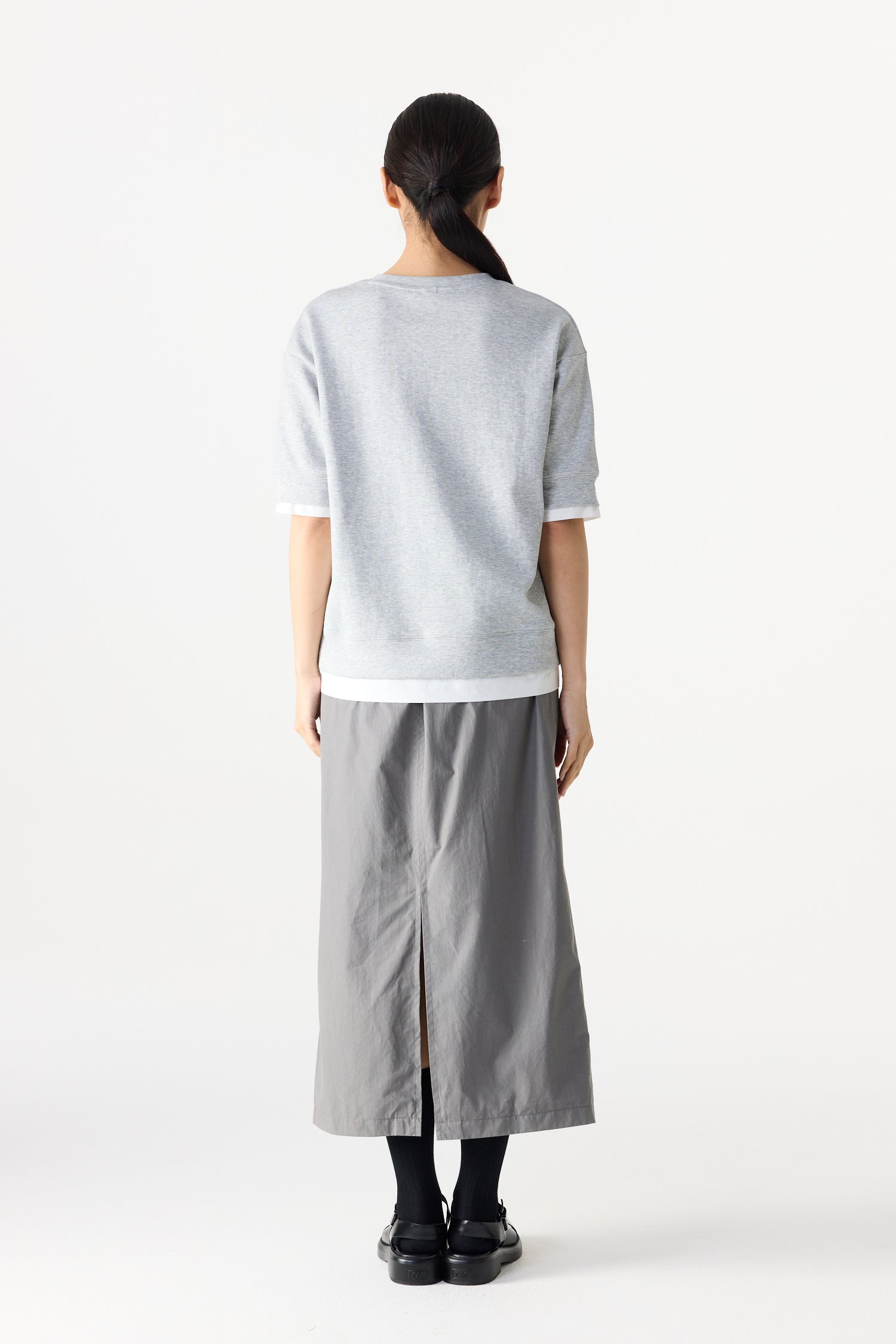 Contrast Layered V-Neck Tee