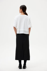 Contrast Hem Boxy Tee