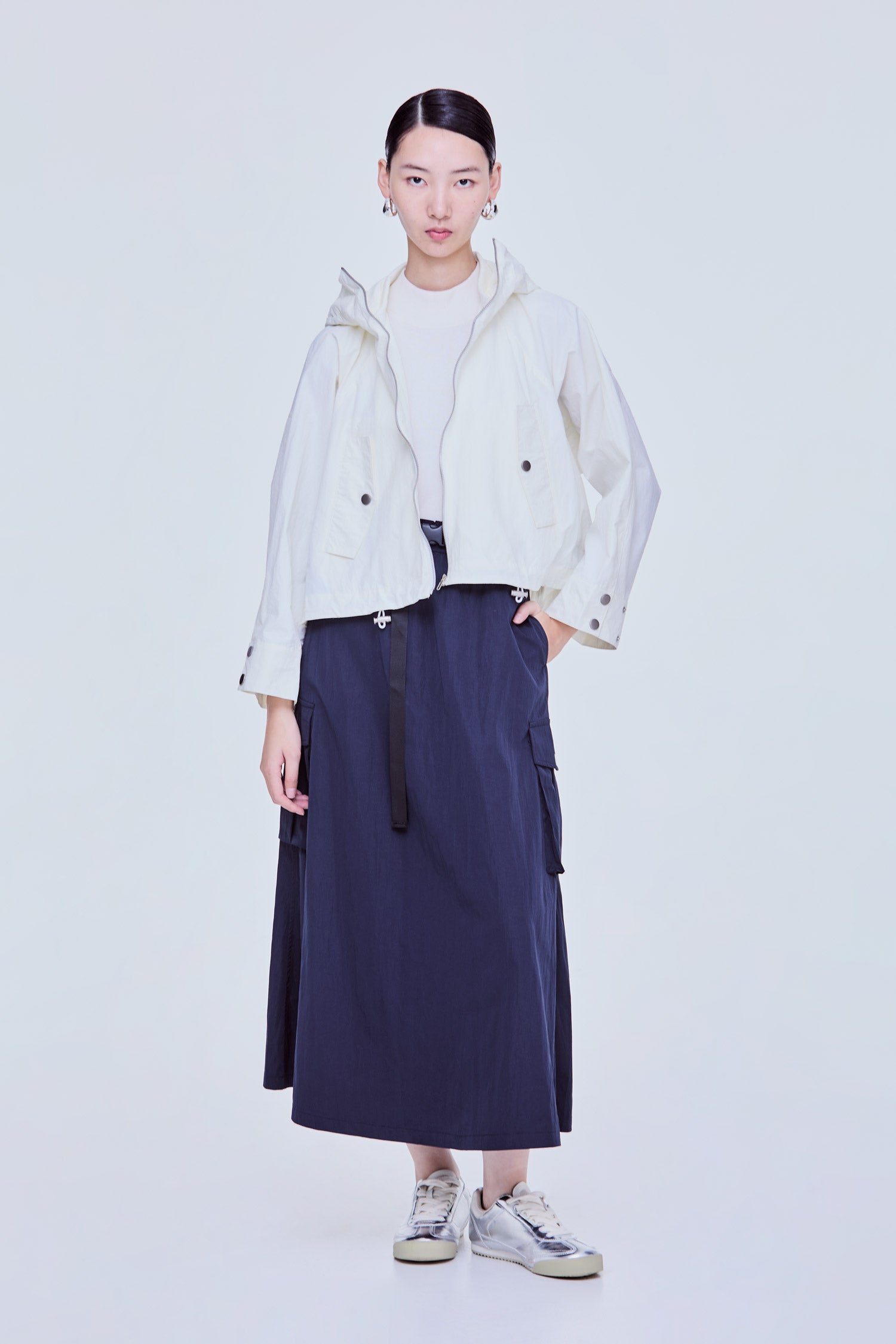 Hooded Relaxed Windbreak Jacket