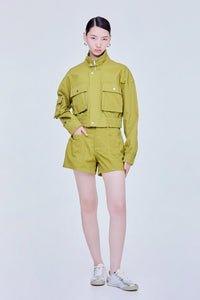 High-Neck Bomber Jacket